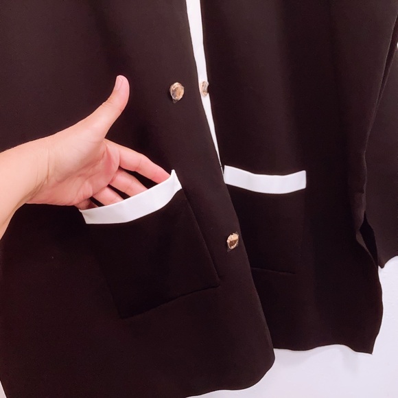 ALEEZA PARIS DOUBLE BREASTED KNIT QUITE LUXURY CARDIGAN GOLDEN BUTTONS Plus 5X - Picture 3 of 6